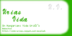 urias vida business card